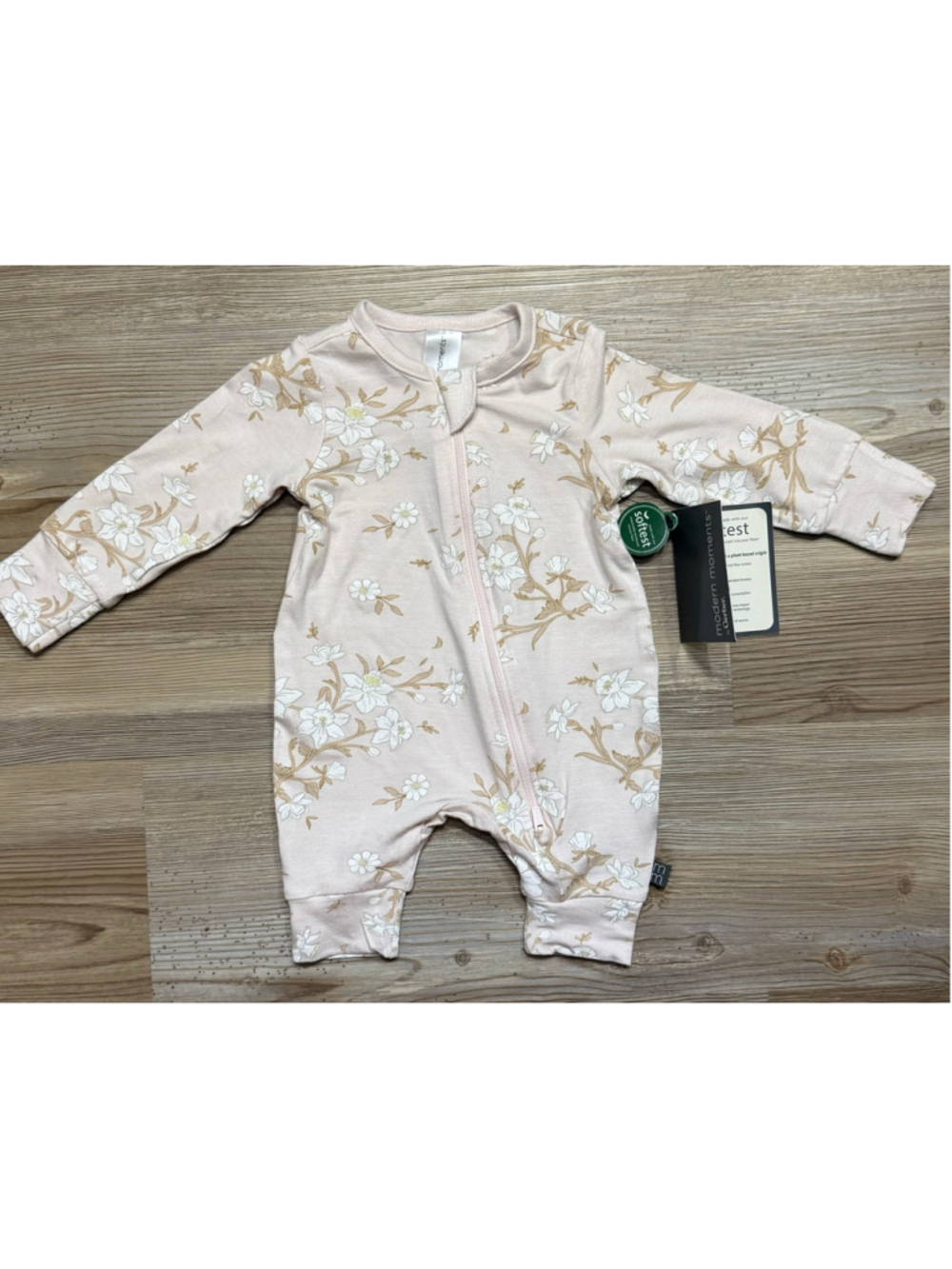Baby Modern Moments Pink Floral one piece Newborn